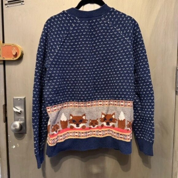 Retro Cooperative Intarsia Cool Like A Fox Fair Ilse V-Neck Cardigan - Picture 13 of 16